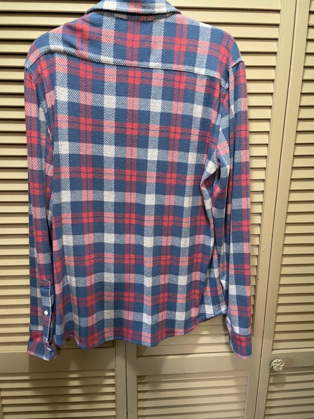 Faherty Blue White Pink Plaid Button-Up Shirt - Picture 4 of 6